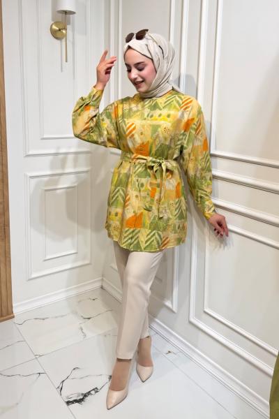 Modal Gömlek  Yeşil