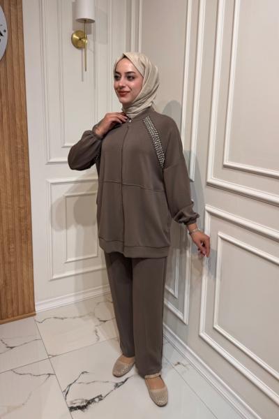 Cherry Modal Takım  Kahverengi