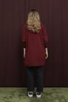 Fermuarlı Tunik Bordo