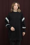 Fırfır Detaylı Tunik Siyah