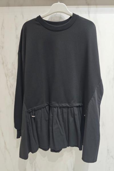 Garnil Detaylı Tunik Siyah