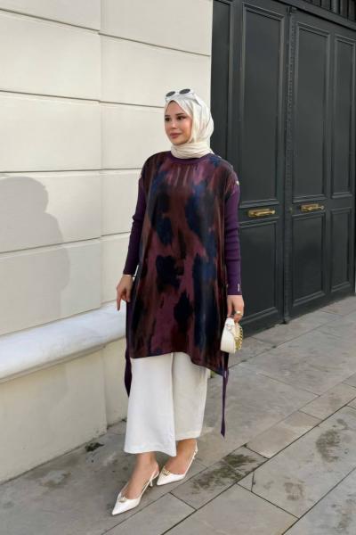 Kupra Panço Tunik Mor