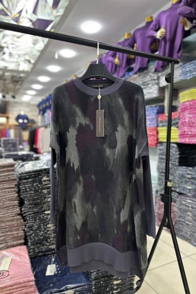 Fermuarlı Kupra Tunik  Antrasit