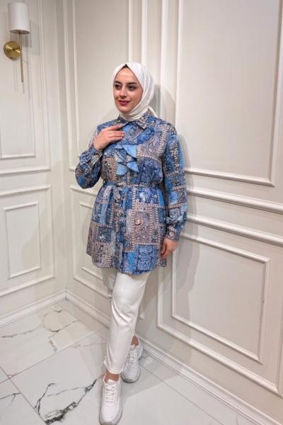 Kumsal Gömlek  Mavi