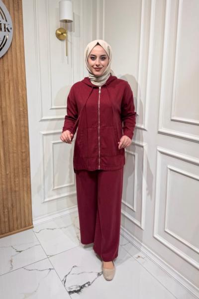 Kanguru Cepli Takım  Bordo