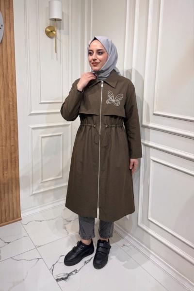 Taşlı Kap Kahverengi