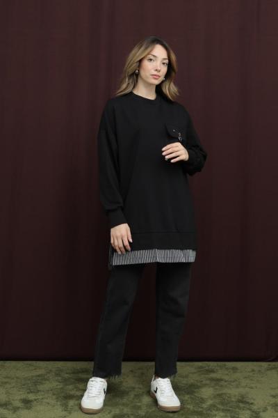 Cepli Tunik Siyah