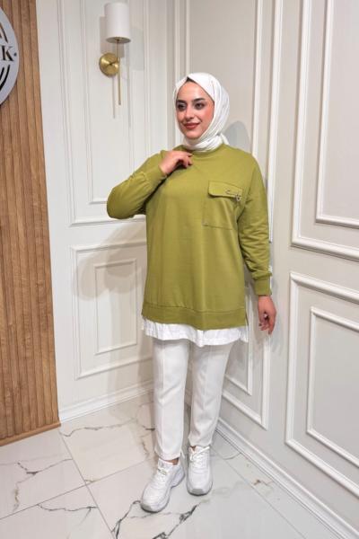 Cepli Tunik Yağ Yeşili