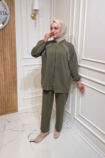 Cherry Modal Takım  Haki