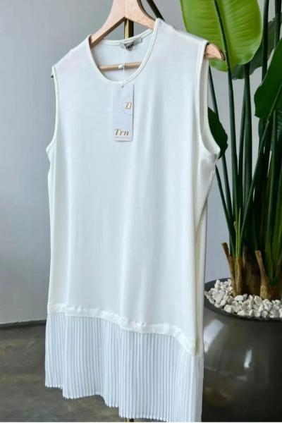 PLİSELİ İÇLİK Ekru