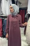 Kupra Elbise Bordo