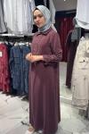 Kupra Elbise Bordo