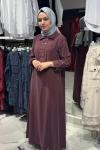 Kupra Elbise Bordo
