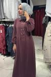Kupra Elbise Bordo