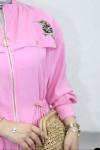 Kuş Detaylı Kap Pembe